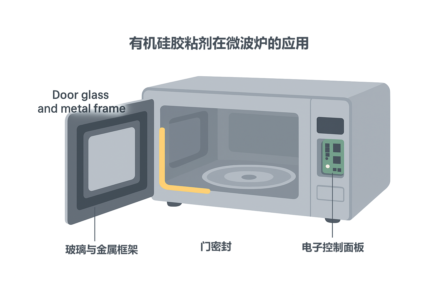有机硅胶粘剂家电行业解决方案
